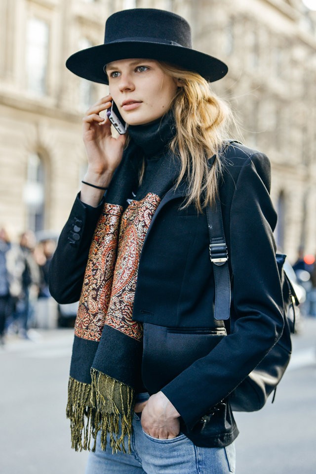 法国女人时髦穿衣经巴黎时装周最美街拍