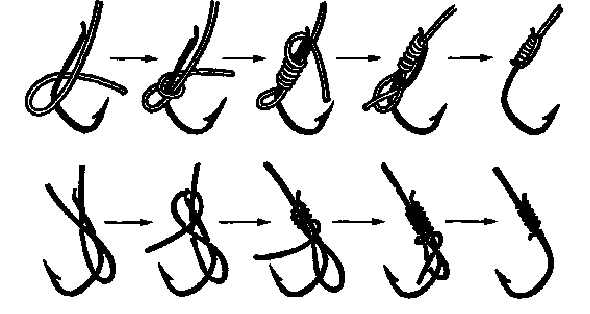 传统鱼钩的绑法图解图片