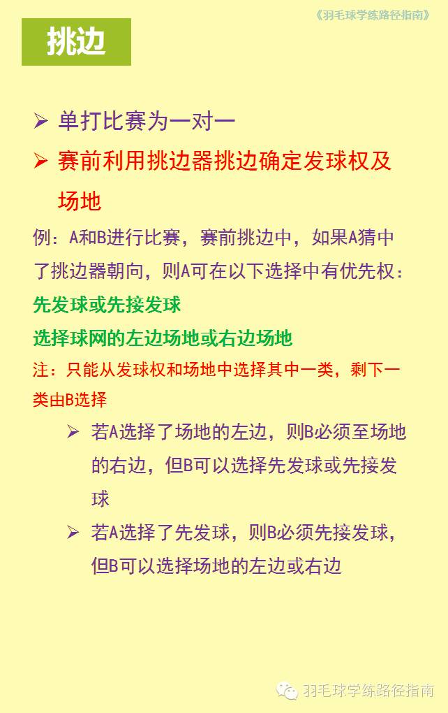 羽球规则 | 羽毛球单打比赛规则介绍