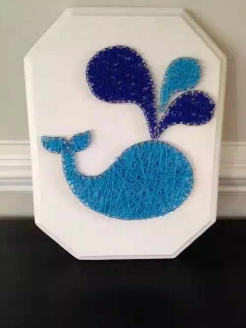 几根钉子和线就能搞定的装饰画,别再乱花钱了!