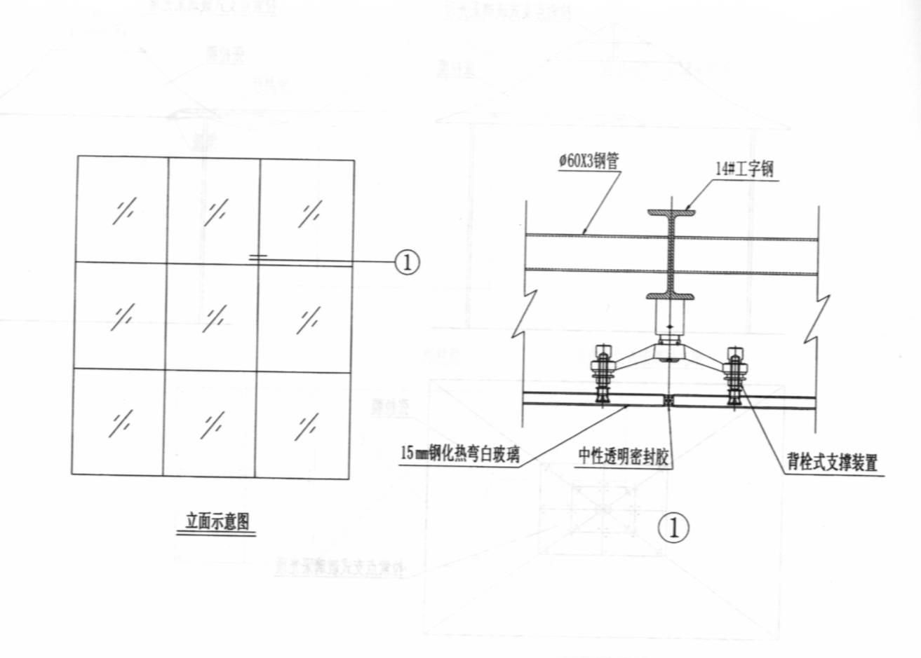 教學式講解點支承玻璃幕牆結構設計要點