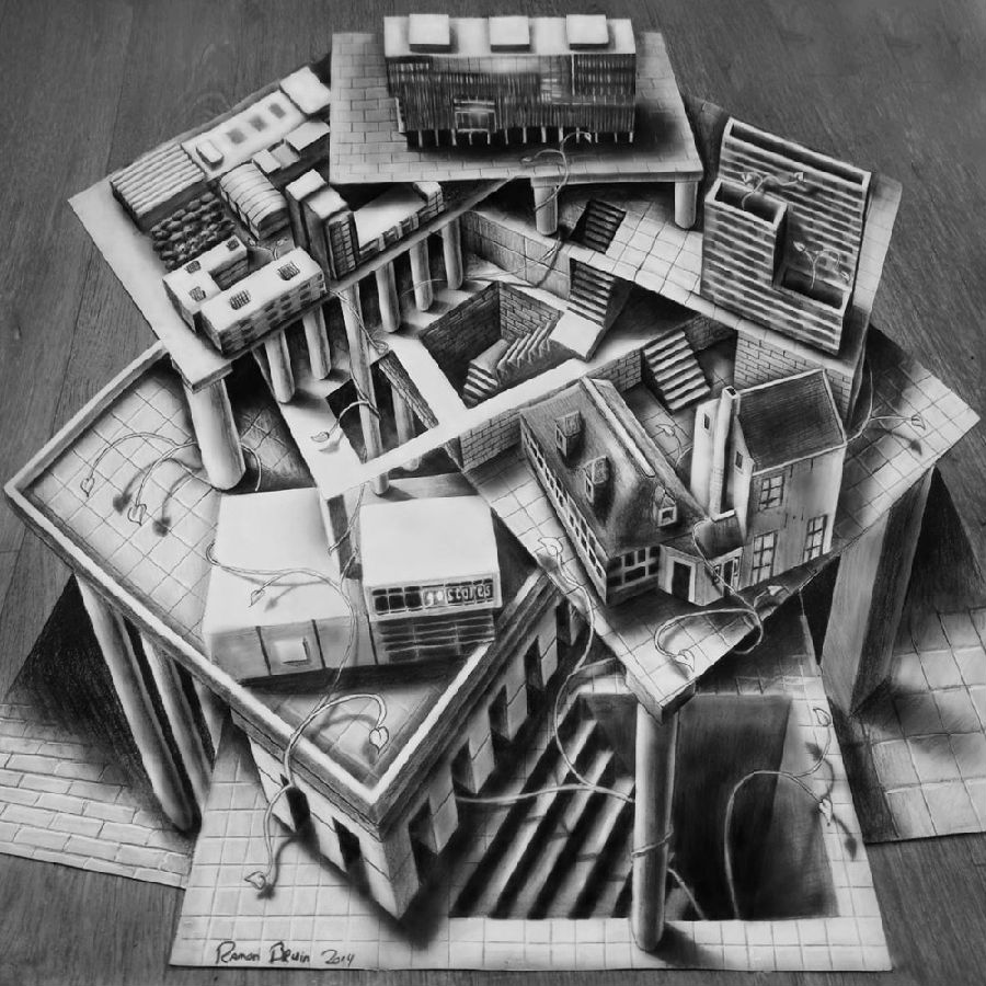 逼真的炫酷的超有质感的3d绘画艺术