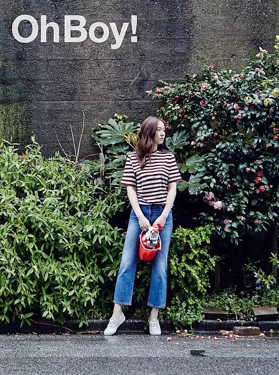 郑秀晶写真秀美腿 教你夏日小清新的正确打开方式!