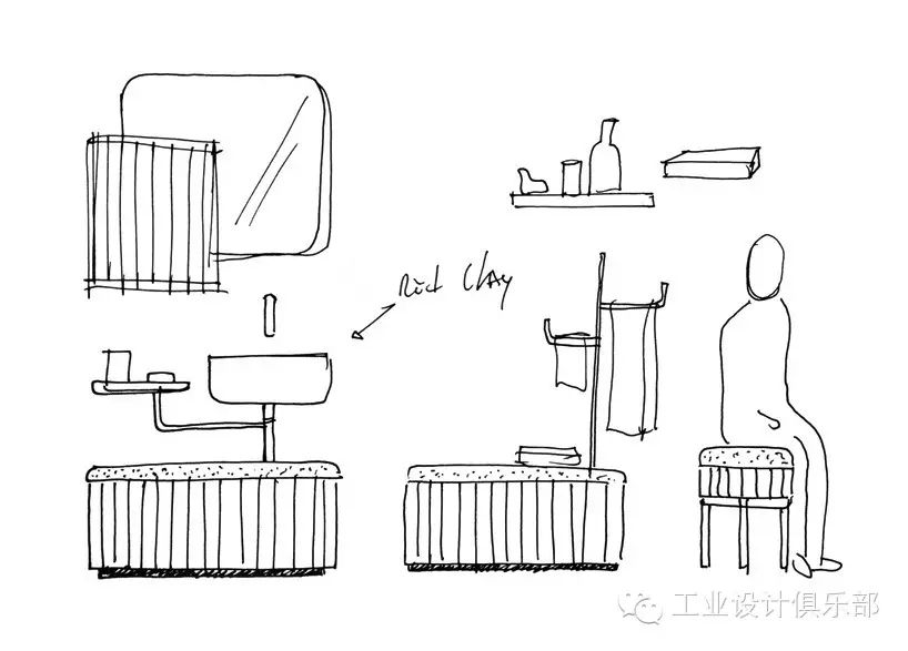 卫浴具单体手绘图片