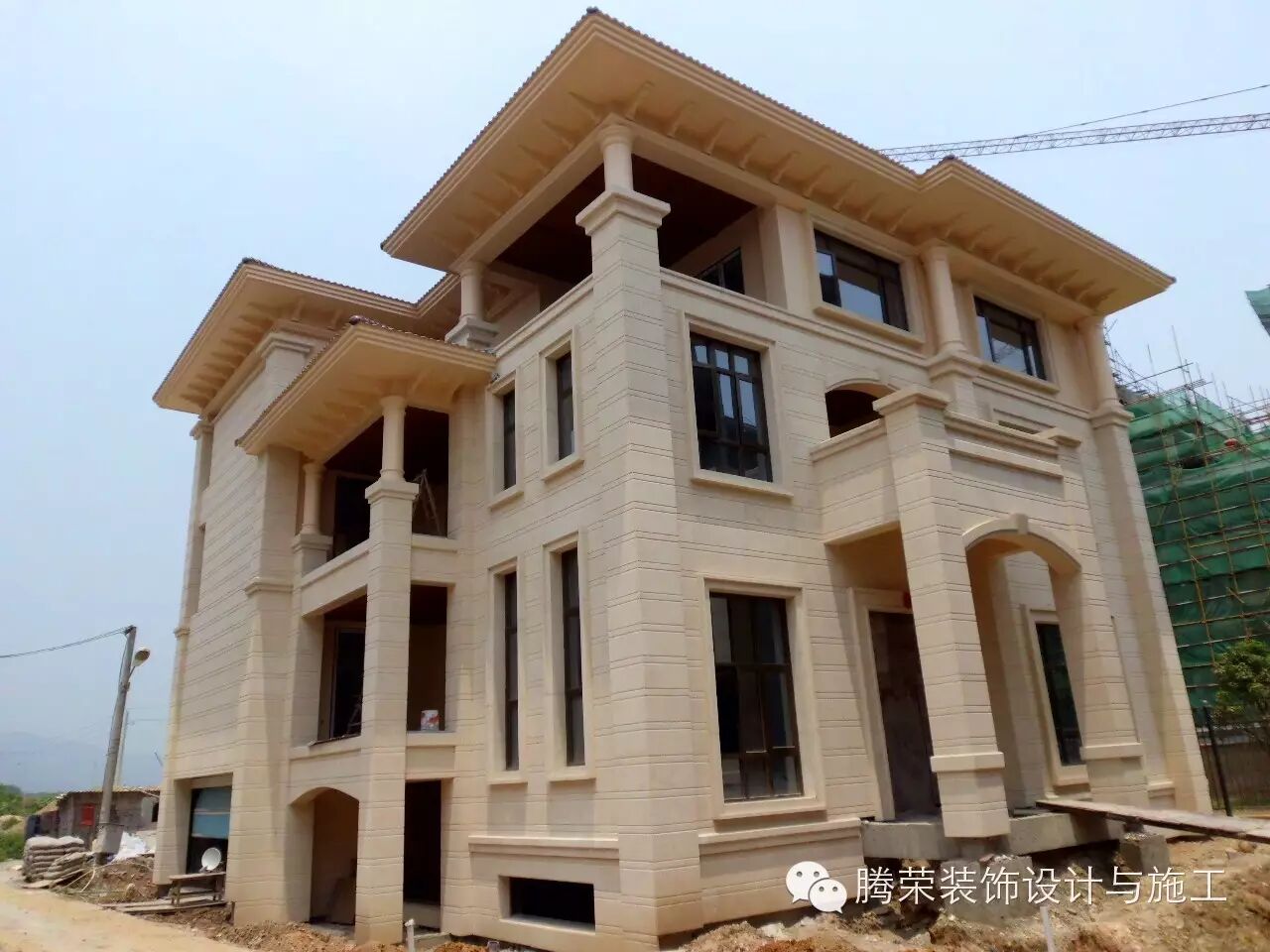 豪华独栋别墅石材干挂幕墙案例赏析