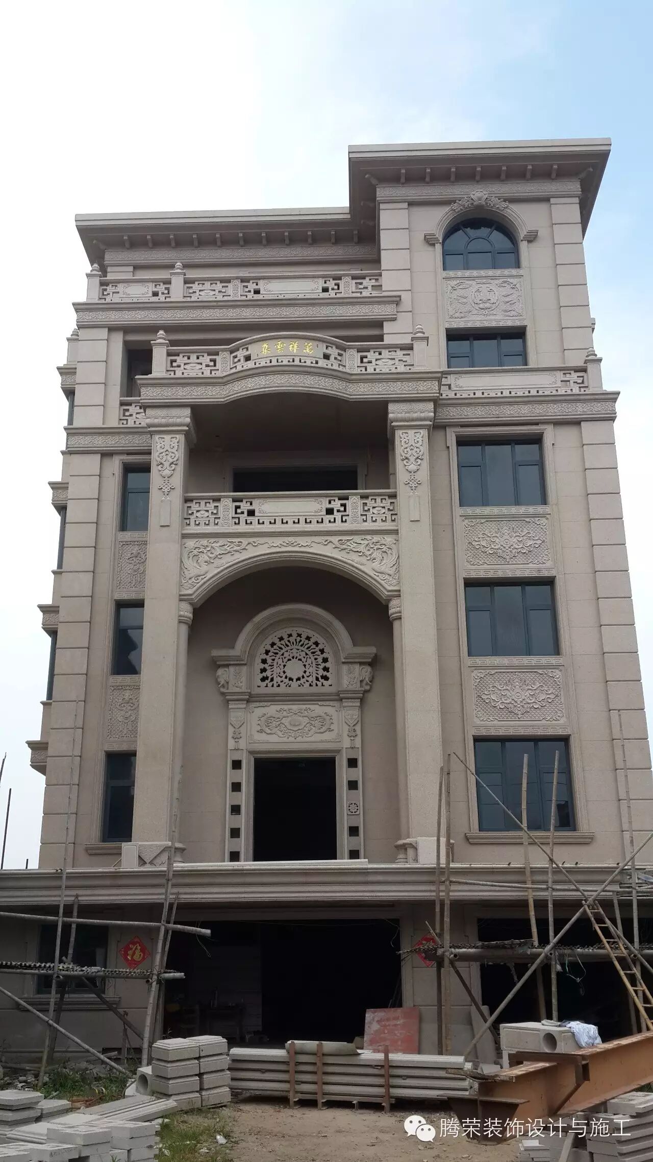 豪华独栋别墅石材干挂幕墙案例赏析