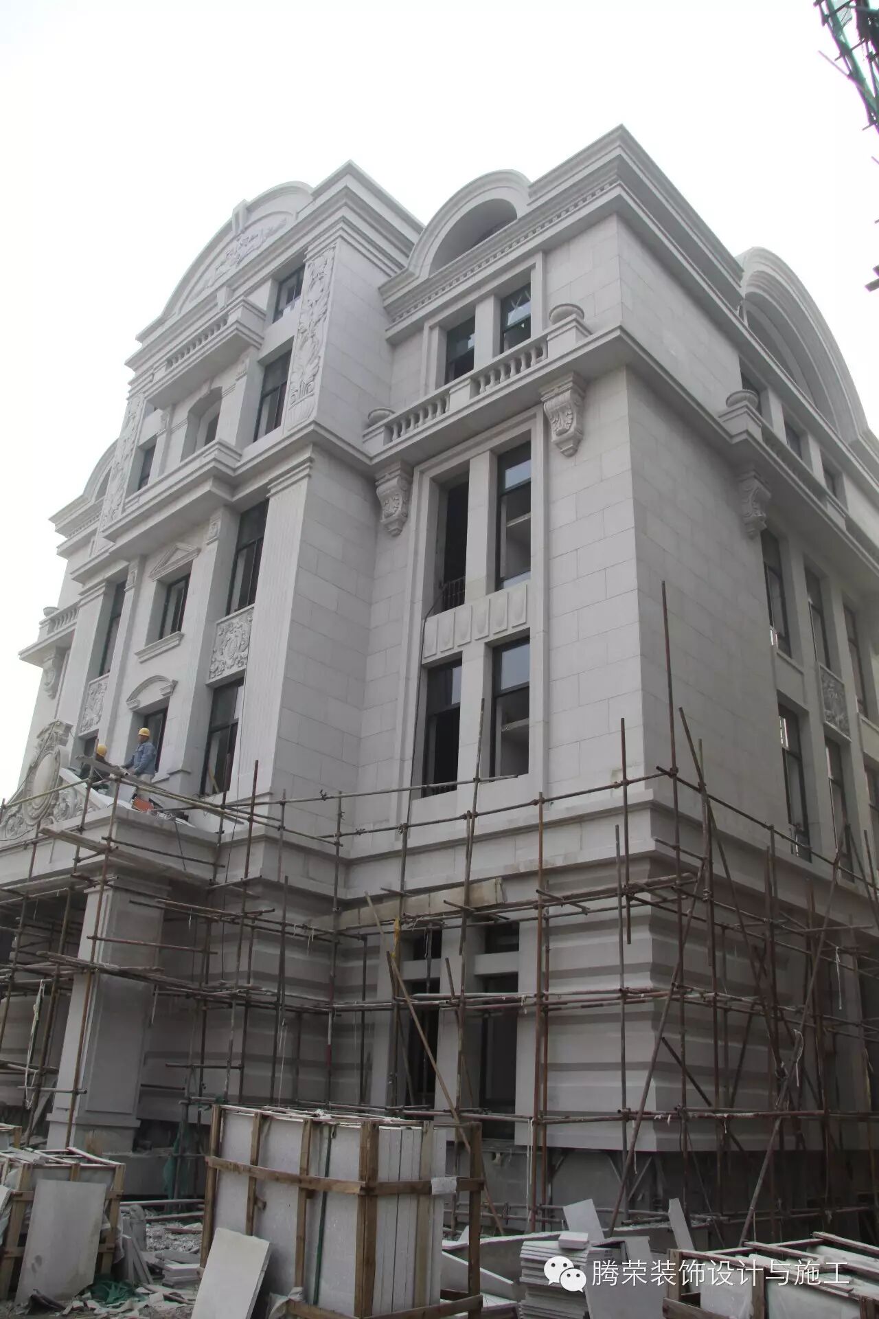 豪华独栋别墅石材干挂幕墙案例赏析