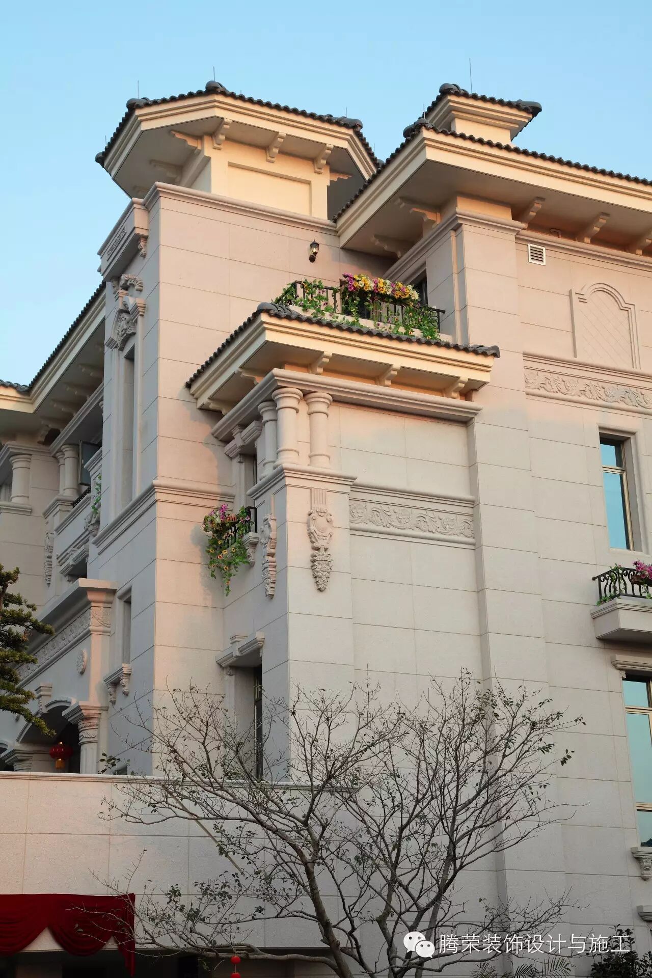 豪华独栋别墅石材干挂幕墙案例赏析