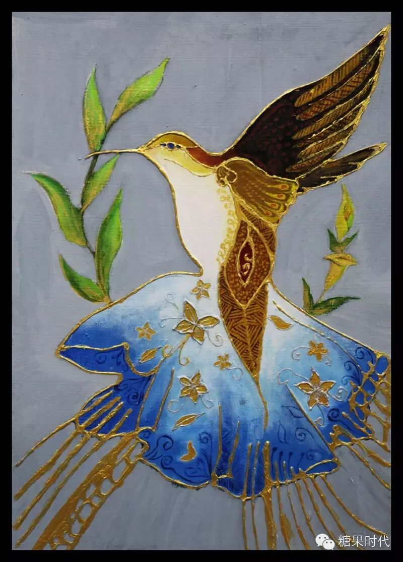 学院2014级美术学专业沥粉装饰画作品展示