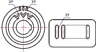 【機械制圖】12種機械制圖中常用的圖紙簡化畫法的圖1