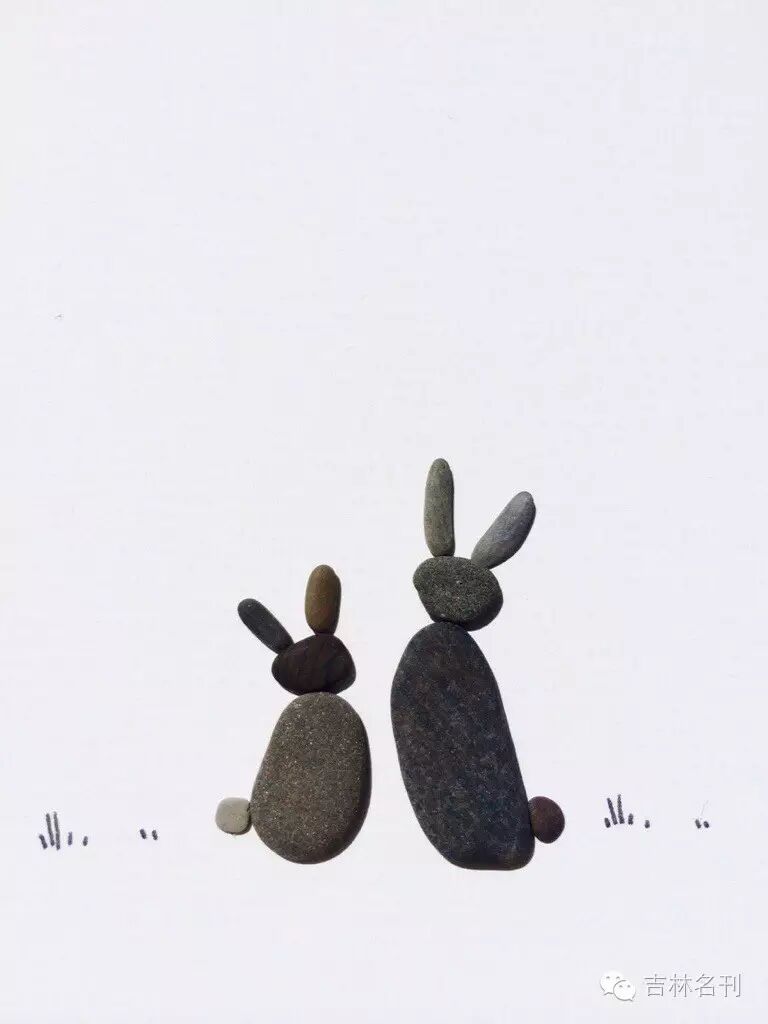 用小石子摆出萌萌哒世界