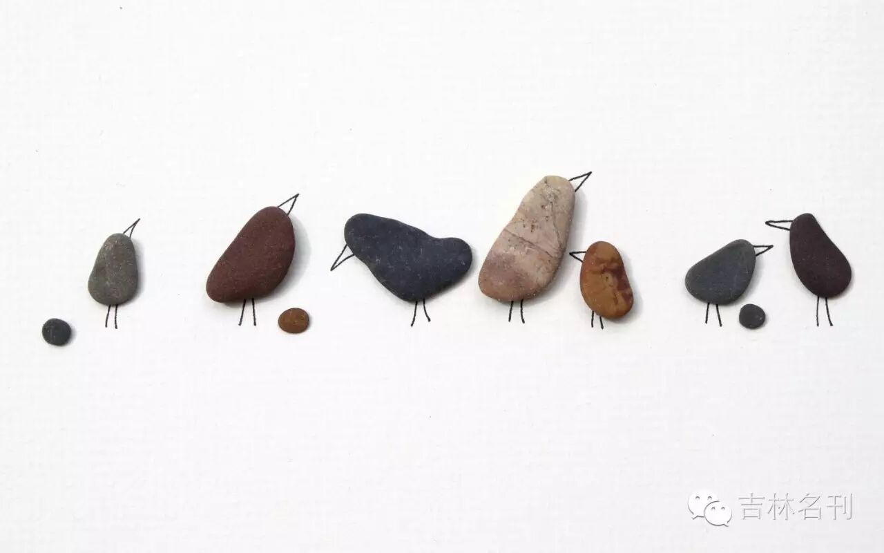 用小石子摆出萌萌哒世界