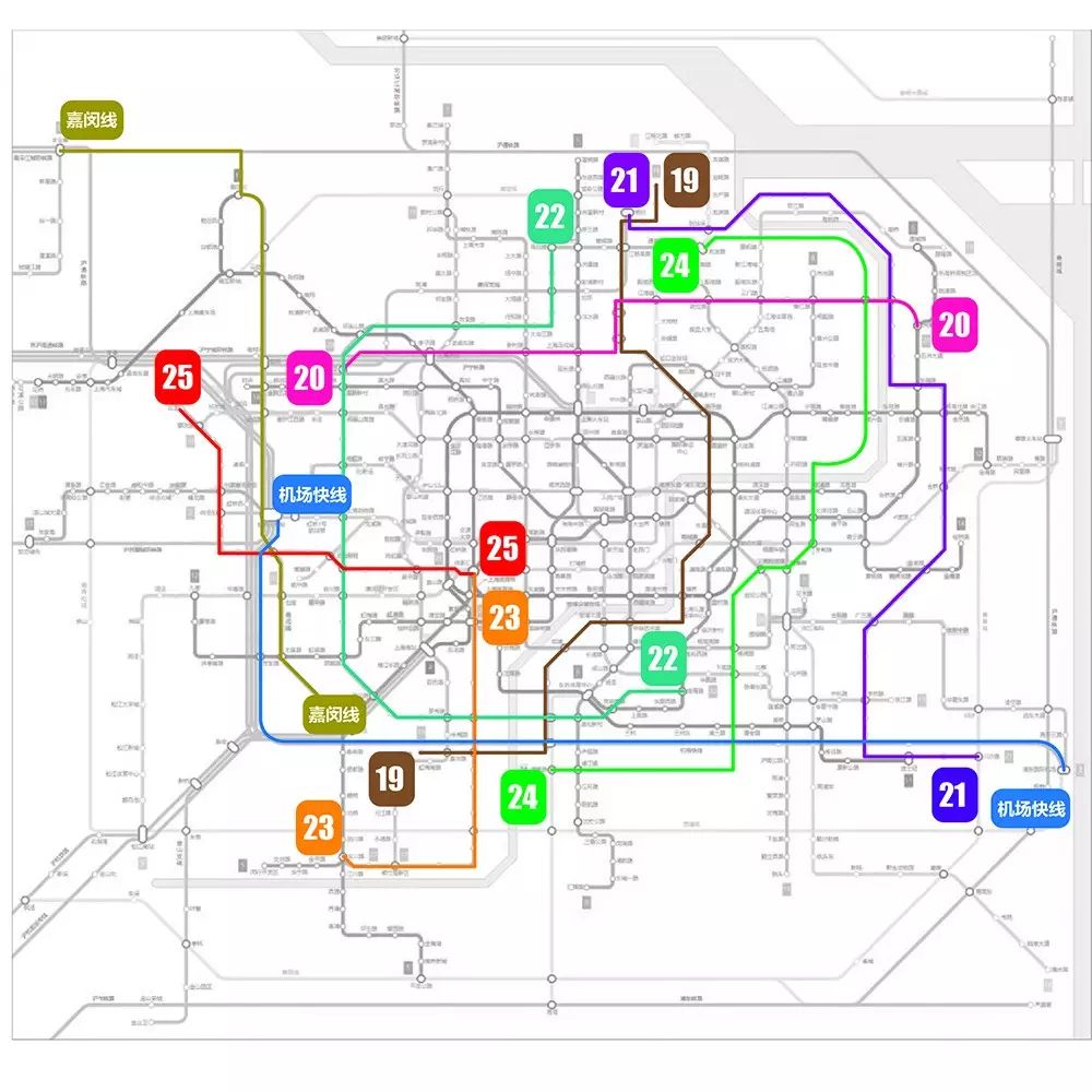 上海未來10年9條軌交新線公示全線站點解密