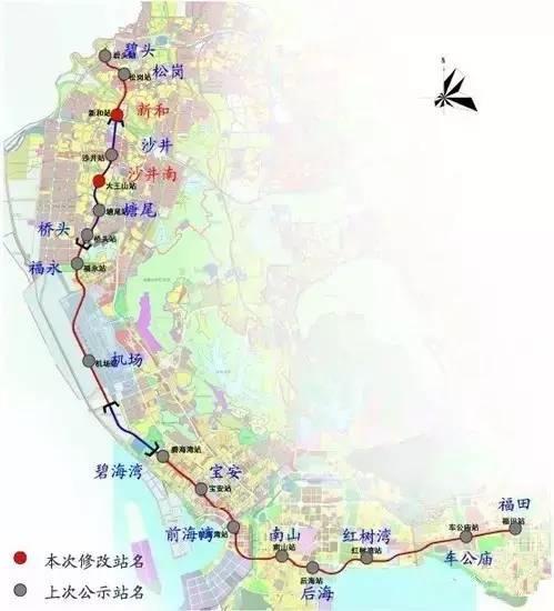 深圳11号线地图图片