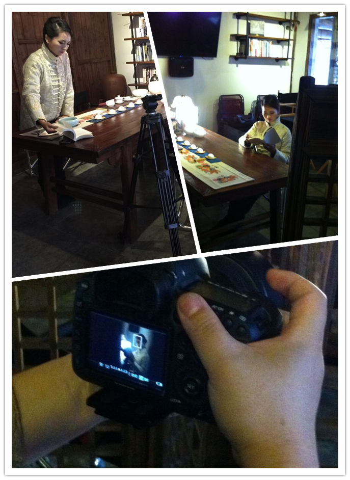 无锡电视台阿福聊斋无锡往事走进阿福茶馆拍摄新年栏目片头