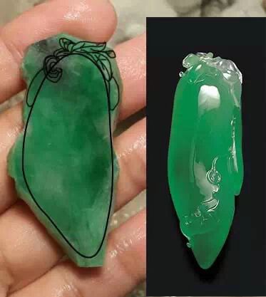 翡翠“素颜”与“美颜”