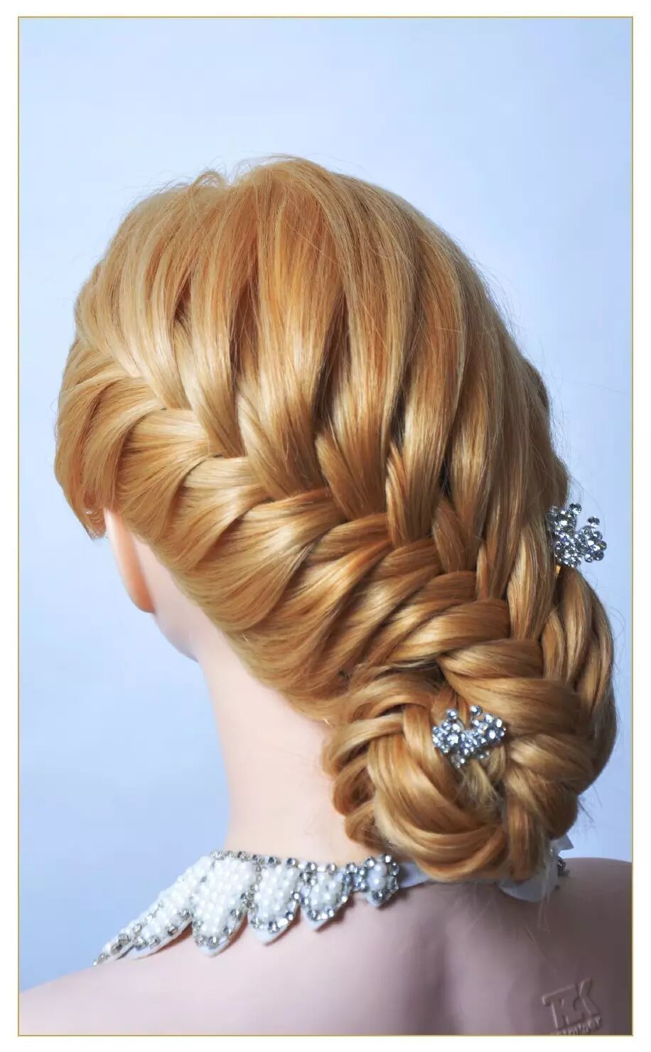 商业扎发技术三股加辫两股加辫造型