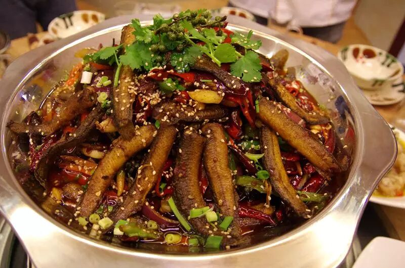 干锅泥鳅---营养价值极高,入口嫩滑,回味无穷.