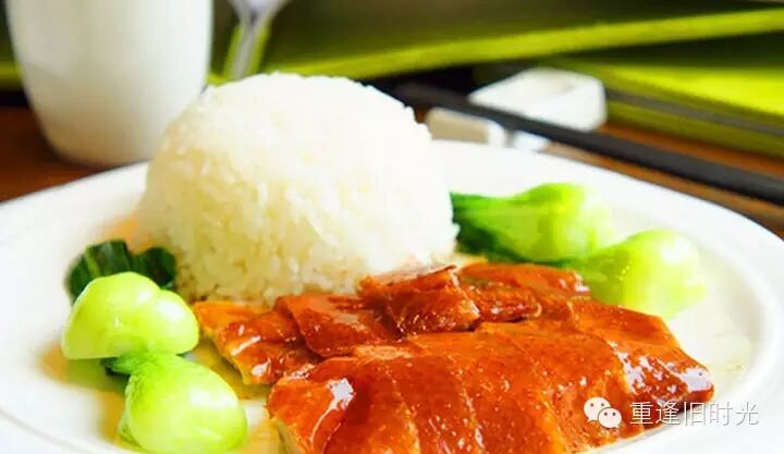 茶餐厅的港式烧腊饭