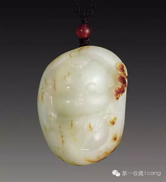 聚寶齋*和田玉精彫*馬踏飛燕牌】 置物 賞物 稀少珍品 中国時代美術-