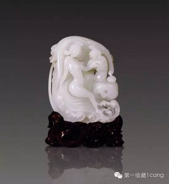 聚寶齋*和田玉精彫*馬踏飛燕牌】 置物 賞物 稀少珍品 中国時代美術-