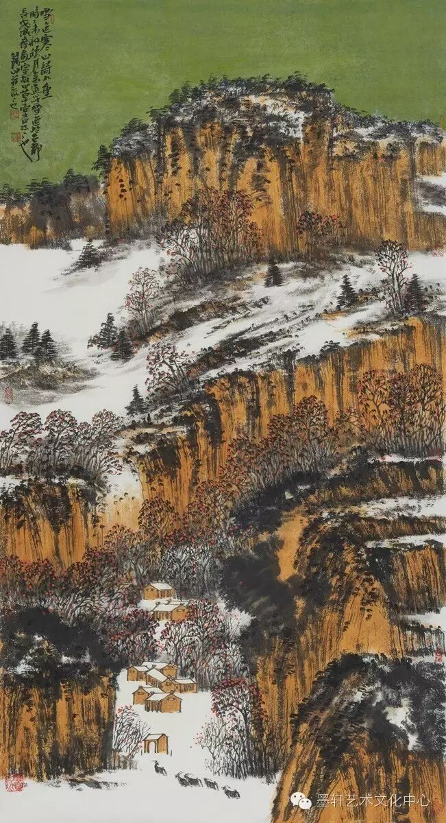 墨轩艺术‖西北之家当代星锐画家——王录山(雪景山水卷)