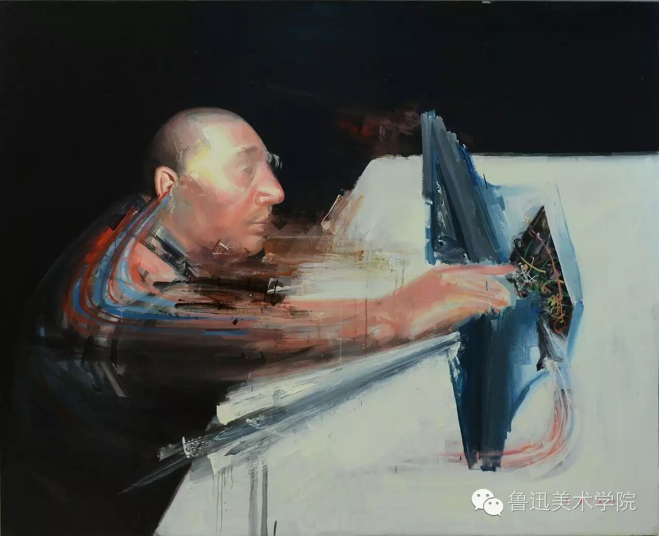 36》 油画  2010年  195×110cm宫立龙王岩 油画 《悠想清沂no.