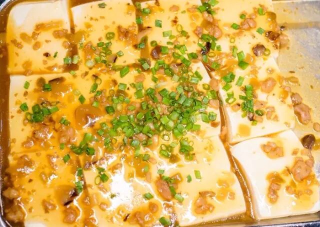 肉碎蒸山水豆腐