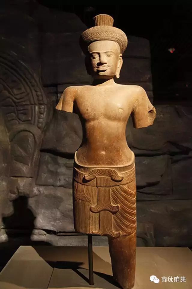 毗湿奴,吴哥窟风格,12世纪文物,出土地点为柬埔寨暹粒省