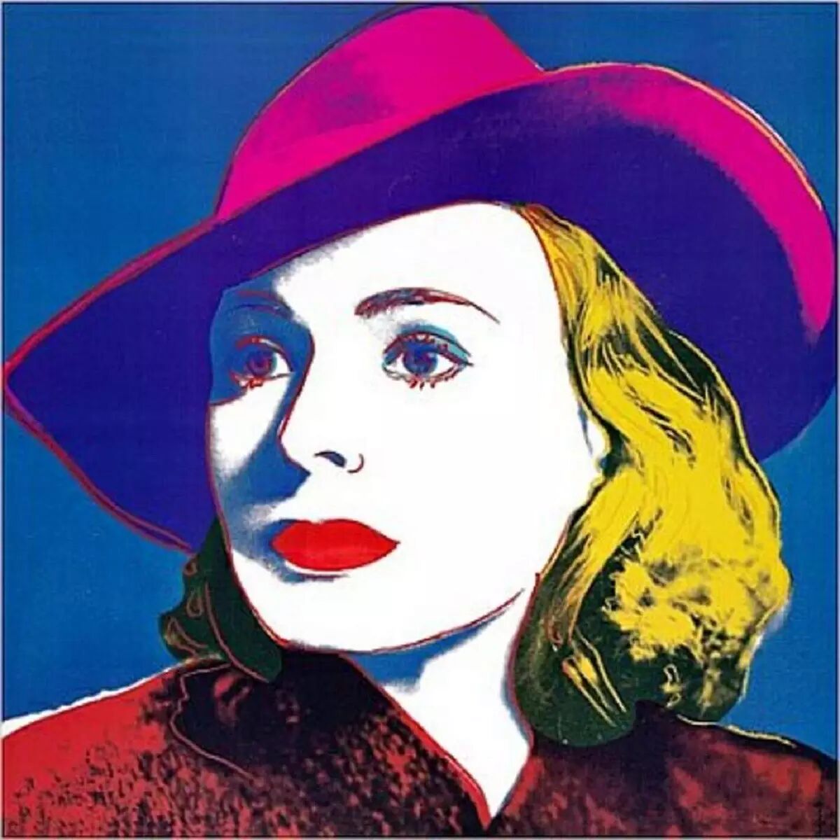 安迪·沃霍尔丝网版画作品《格蕾丝·凯莉》( grace kelly,1984)而