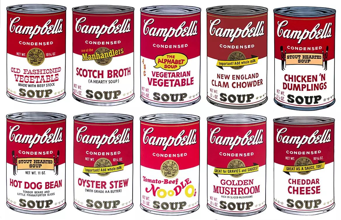 安迪沃霍尔(andy warhol《坎贝尔浓汤罐头(campbells soup)