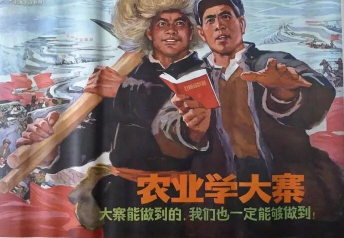 记忆中的农业学大寨学大寨的经典宣传画
