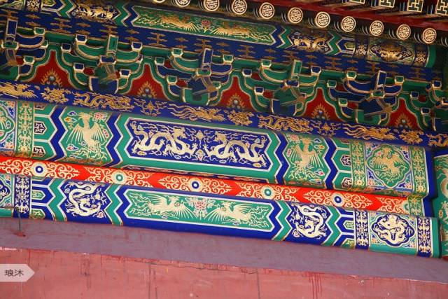 中国古建筑和玺彩画最高级的彩画装饰