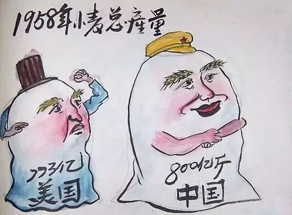 [老照片]大跃进时期,那些牛皮冲天的宣传画!