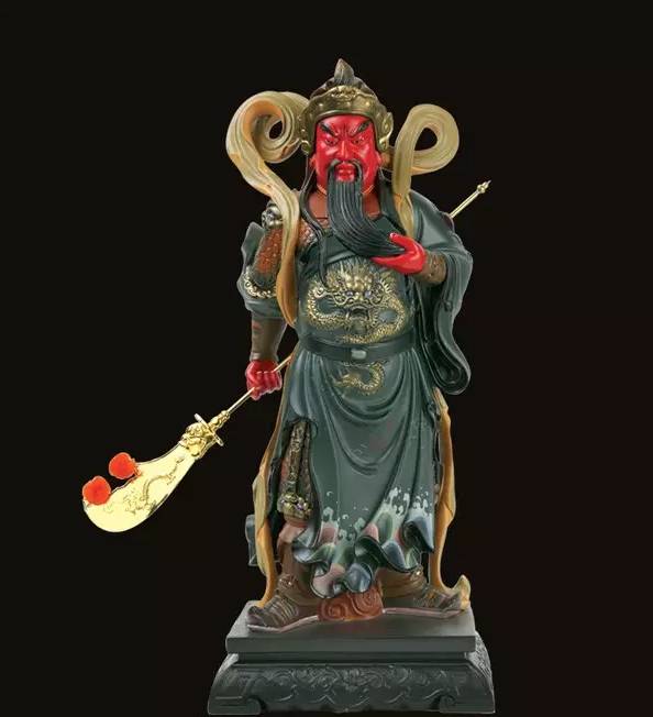 以伽蓝菩萨(关公)形象为代表.