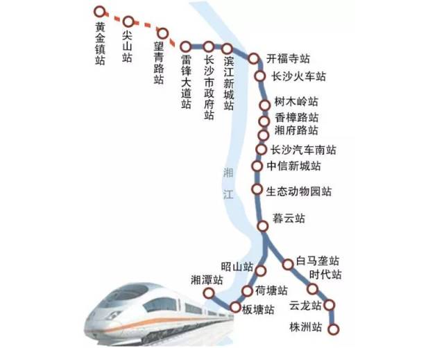 长株潭城铁站点图