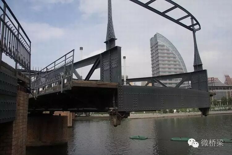 322 天津最早三跨平转式开启的钢结构桥:金汤桥