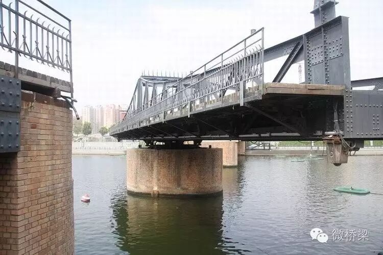 322 天津最早三跨平转式开启的钢结构桥:金汤桥