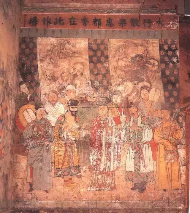 山西洪洞县广胜寺明应王殿内 有一幅著名的元代杂剧壁画