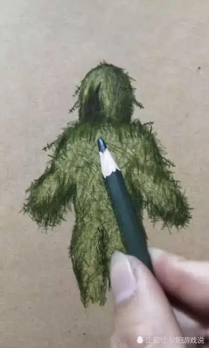 吉利服怎么画用笔画急救包我信了画吉利服我也信了但是图4怎么画的