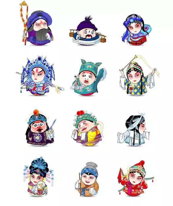 京剧动画脸谱你认识几个