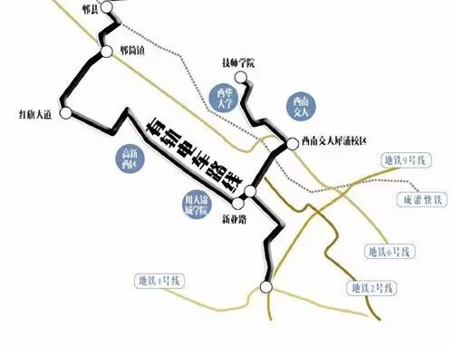 目前,随着地铁6号线的施工,郫县将拥有两条地铁线路,有轨电车也正式