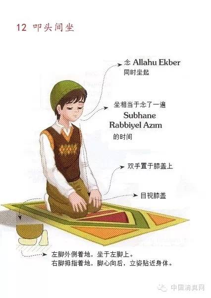 看图学礼拜男生版转给你身边还不会礼拜的穆斯林兄弟