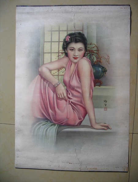 老上海香艳性感广告画不仅吸引着男人也感召着女人