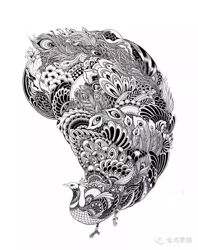 缠绕线装饰绘画欣赏