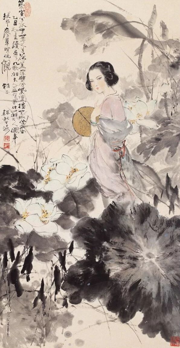 中国画家韩敏水墨作品