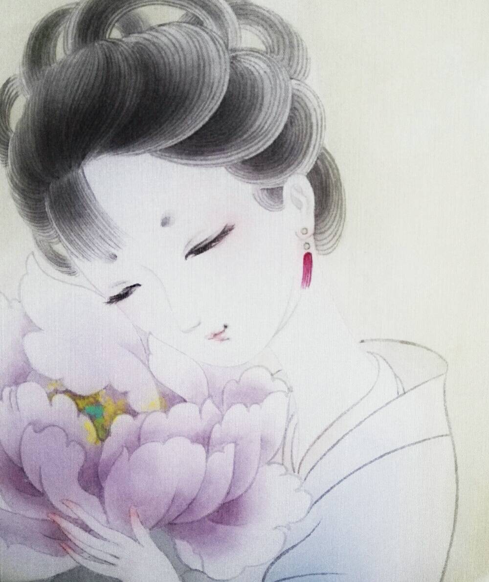 工笔人物小品满庭蝴蝶儿的秘密花园