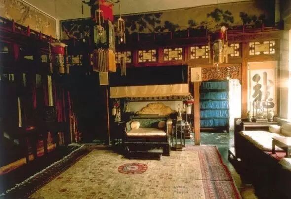 鉴赏|红木家具配地毯效果