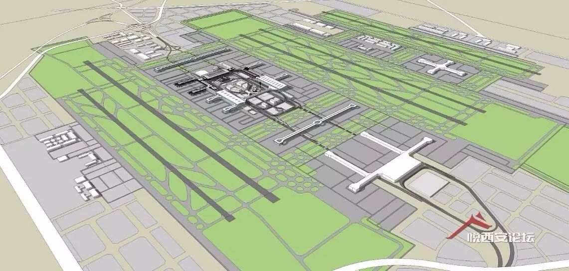 比肩京滬丨西安機場擴建過審5條跑道5座航站樓