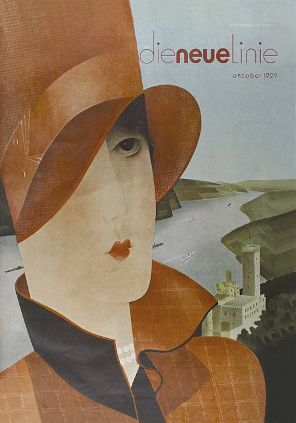 赫伯特·拜耶设计的封面在包豪斯解散前,《新线》的版面设计由赫伯特